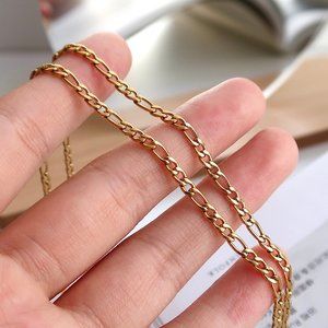 NEW 18K Gold Plated Link Chain Necklace 1